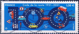 5493 100 ANS Du CODE De LA ROUTE  OBLITERE ANNEE 2021 - Used Stamps