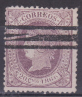 1866 Edifil 86 Barrado - Oblitérés