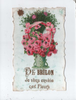 CPA Fantaisie  - De Brulon , Je Vous Envoie Ces Fleurs - Brulon