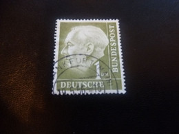 Théodor Heuss (1884-1963) Homme D'Etat - Deutsches Bundespost - Val 1 Dm - Olive - Oblitéré - Année 1956 - - Gebraucht