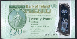 Northern Ireland 20 Pounds 2017 UNC P- NEW < Bank Of Ireland > Polymer - 20 Pounds