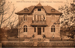 23. CPA. - DUN LE PALLETEAU ( LE PALESTEL ) -  Caisse D'épargne -  Bns-douches - - Dun Le Palestel