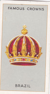 Brazil  - Famous Crowns 1938  -  Phillips Cigarette Card - Original - Royalty - Phillips / BDV