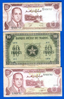 Maroc   3  Billets - Marruecos