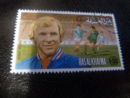 Ras Al Khaima - Bobby Moore - 1.50 Riyals - Air Mail - Multicolore - Oblitéré - Année 1972 - - Usados
