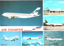 CPM Flotte Utilisée Par AIR CHARTER, Filiale D'AIR FRANCE Et D'AIR INTER : Airbus A-300, Boeing B-737, B-727, Super 10 - Paris Airports