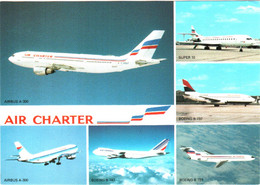 CPM Flotte Utilisée Par AIR CHARTER, Filiale D'AIR FRANCE Et D'AIR INTER : Airbus A-300, Boeing B-737, B-727, Super 10 - Aéroports De Paris