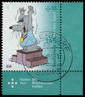 BRD BUND 2014 Nr 3077 Zentrisch Gestempelt ECKE-URE X33B0C6 - Used Stamps