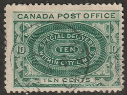 Canada 1898 Sc E1ii Mi 73 Yt E1 Used "no Shade In Value" Variety - Eilbriefmarken