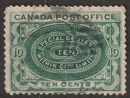 Canada 1898 Sc E1ii Mi 73 Yt E1 Used "no Shade In Value" Variety - Eilbriefmarken