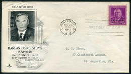 USA 1948 Harlan Fiske Stone, Supreme Court Justice, 1925-1946 FDC | Art Craft - 1941-1950