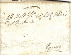 1666 - Lettre De Nice à Pugetto - ....-1700: Vorläufer