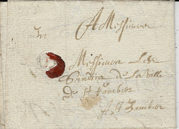 1656 - Lettre De LAGNIEU  ( Ain )  Sans Taxe - - ....-1700: Voorlopers