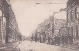 Herve - Rue De La Station Et La Gare - Pas Circulé - Animée - TBE - Herve