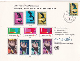 United Nations - Cardboard, Philatelic 1978 - Namibia : Liberation,Justice,Cooperation - Covers & Documents