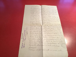 Manuscrite Bruyères 1909 Vosges Propriétaire A Jussarupt D’une Part Autorisation Spéciale Échange De Biens - Manuscripts