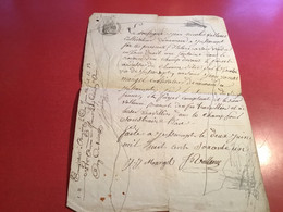 Lettre Manuscrite Cultivateurs A Jussarupt Vend Une Fontaine 1861 Bruyères Vosges Tampon Timbres Impérial - Manuscripts