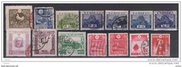 JAPAN:  1919/37  DIFFERENTS  -  LOT  14  USED  STAMPS  -  YV/TELL. 152//261 - Oblitérés
