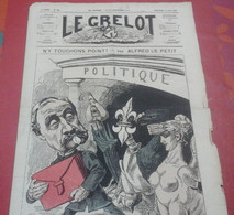 Journal Satirique Le Grelot N°166 Juin 1874 N'y Touchons Point  Par Alfred Le Petit - 1850 - 1899