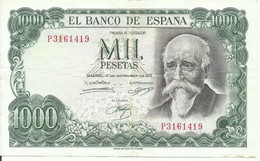 BILLETE 1000 PESETAS, EMISION  17/9/1971   (M B C) - 1000 Pesetas