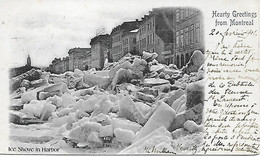 CANADA - QUEBEC - MONTREAL -  1901 -  ICE SHOVE IN HARBOR - Montreal