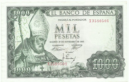 BILLETE 1000 PESETAS, EMISION   19/11/1965  (M B C ) - 1000 Pesetas