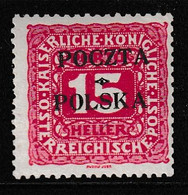 POLAND 1919 Krakow Fi D3 Mint Hinged Forgery - Neufs