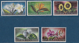 Yvert 151-155 - 1957 - Fleurs Diverses - ** - Indonesien