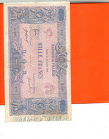 Billet De Banque - Mille Francs Année 1918 - J.1163 -475 (en L'état : Trous De D'épingles) - 1 000 F 1889-1926 ''Bleu Et Rose''