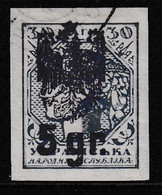 1921 Poland Ukraine POLISH KORPS BEKAHALOSK Unissued 5 Gr/30szag Used - Variétés & Curiosités