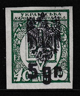 1921 Poland Ukraine POLISH KORPS BEKAHALOSK Unissued 5 Gr/40szag Used - Variétés & Curiosités