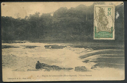 GABON - N° 36 / CPA OBL. N'DJOLÉ LE 15/4/1911 POUR LA NIEVRE VIA CAP LOPEZ LE 20/4/1911 - TB - Briefe U. Dokumente