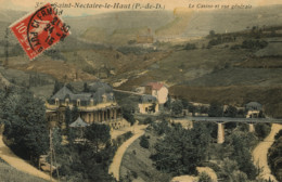 Delcampe - SAINT-NECTAIRE-le-HAUT - Le Casino Et Vue Générale - Carte Colorisée - Saint Nectaire