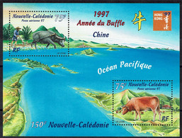 Nouvelle Calédonie 1997 -BF 18 Neuf ** - Année Lunaire Chinoise Du Bufffle - Expo Hong Kong 97 - Blocks & Sheetlets