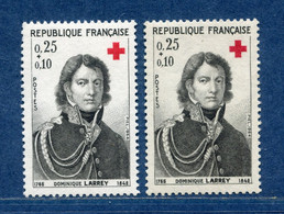 ⭐ France - Variété - YT N° 1434 - Couleurs - Pétouilles - Neuf Sans Charnière - 1964 ⭐ - Neufs