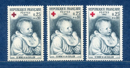 ⭐ France - Variété - YT N° 1466 - Couleurs - Pétouilles - Neuf Sans Charnière - 1965 ⭐ - Unused Stamps