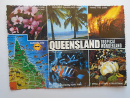 D183842 Australia - Queensland  -Tropical Wonderland  Multiview  Cancel  Brisbane 1982  Sent To Hungary - Brisbane