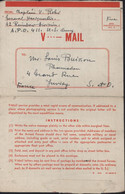 Occupation Américaine Allemagne Salzburg 21 11 45 V Mail Free APO 411 Quartier Général 42 Rainbow Division US Army - Brieven En Documenten