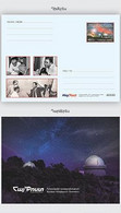 Armenia 2021 - HayPost Official POSTCARD With A Stamp - 75th Anniversary Of Byurakan Astrophysical Observatory Space - Armenia
