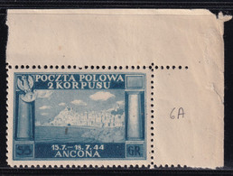 Corpo Polacco Vittorie Polacche 1946 55 G. Violetto Sass. 6A MNH** Cv 1500 - 1946-47 Corpo Polacco Period