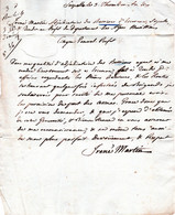 Lettre Manuscrite 1802 - SOSPEL (Sospelles) Demande D'un Port D' Arme Au Prefet - Pas Carte Postale - - Other Municipalities