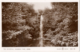 The Waterfall, Roundhay Park, Leeds, Real Photograph (WR & S Reliable Series 560/36) - Leeds