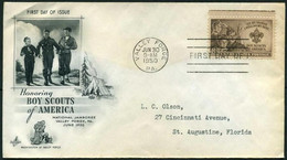 USA 1950 Honoring Boy Scouts Of America FDC | Art Craft - 1941-1950