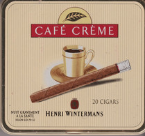 CAFÉ CREME   HENRI WINTERMANS  Boite  Vide Métal De 20 Cigars - Étuis à Cigares