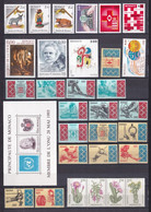 PROMOTION MONACO - 1993 - ANNEE COMPLETE ** MNH - 59 TIMBRES + 1 Bloc - COTE = 152 EUR. - 3 PAGES - Années Complètes