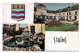 STAINS  --1961-- Multivues..mairie ... Square...blason ......cachet.......à Saisir - Stains