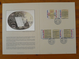 Encart FDC Folder Revolution Francaise Déclaration Des Droits De L'homme Versailles 1989 - Franz. Revolution