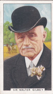 20 Sir Walter Gilbey  - Sporting Personalities 1936 - Gallaher Cigarette Card - Original - Sport - Horse Racing - Gallaher