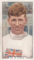 27 Dennis Horn - Sporting Personalities 1936 - Gallaher Cigarette Card - Original - Sport -  Cycling - Gallaher