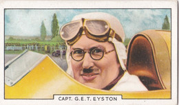 46 Captain George Eyston  - Sporting Personalities 1936 - Gallaher Cigarette Card - Original - Sport -  Motor Racing - Gallaher